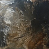 o.T., Acryl, Bitumen auf Leinwand, 120x120cm, 2012