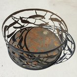Tisch oder Schale, altes Ölfass, Durchmesser 59cm, 2017